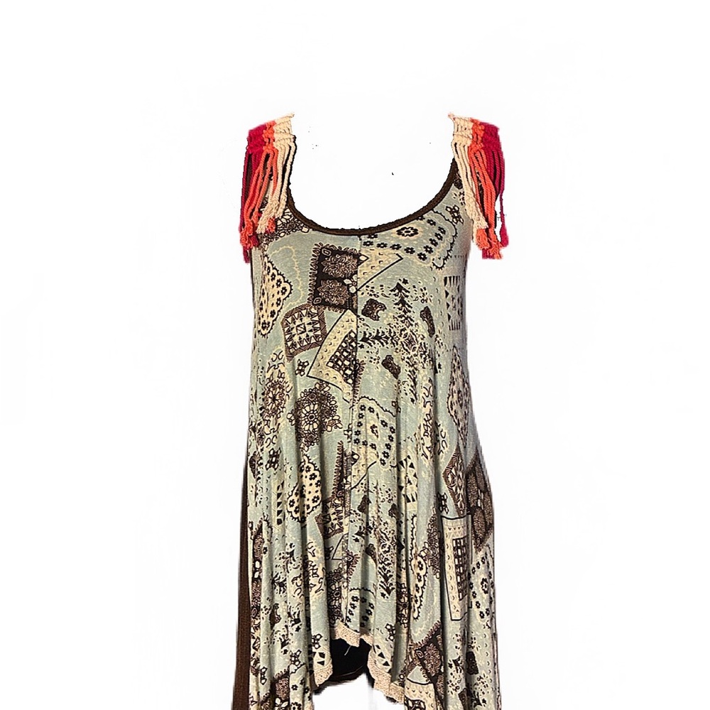 Gimmicks by BKE Multicolor Patchwork Tunic
